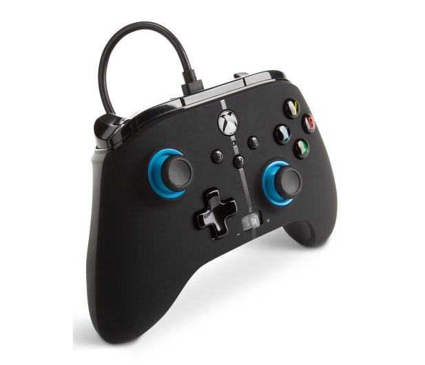 PowerA XS Pad przewodowy Enhanced Blue Hint - 635890 - zdjęcie 4